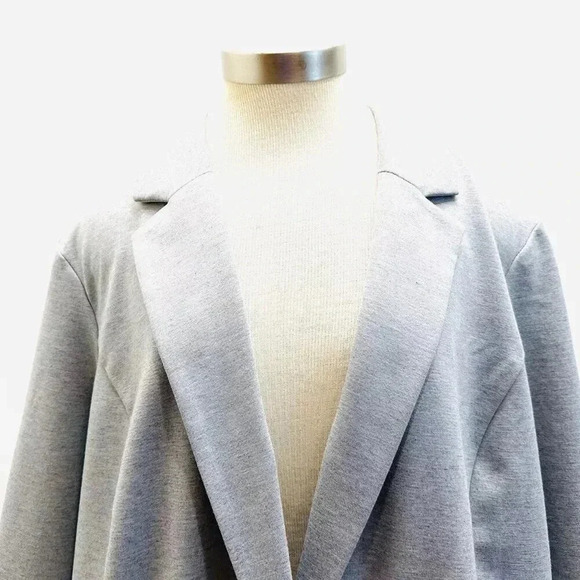 NWT NINE WEST Women Long Sleeve One Button Collared Gray Career Jacket Size 3X - Picture 8 of 15